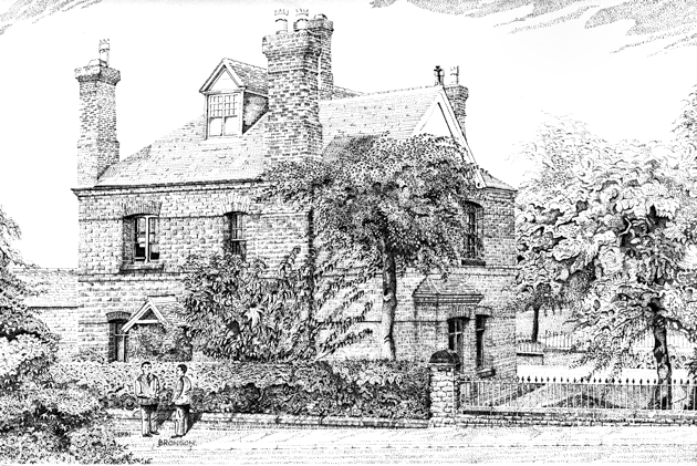 Hill Top House from an engraving by Jack Bronson.