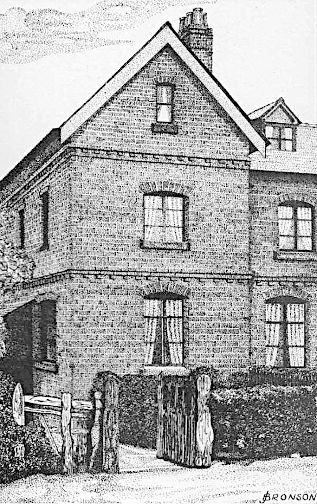 An engraving of the Breach House, Eastwood, by Jack Bronson